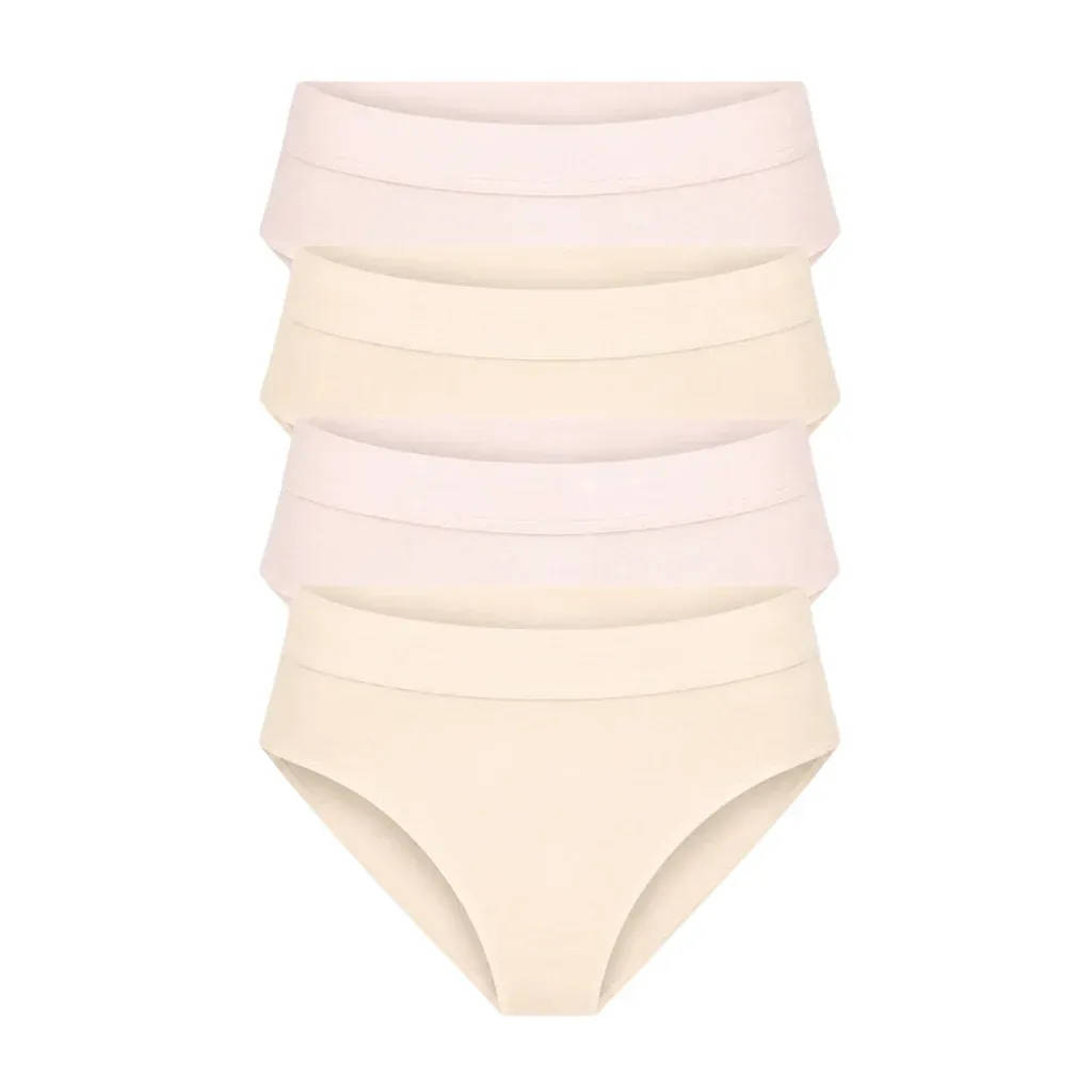 Organic Cotton & Hemp Mid-Rise Underwear Set