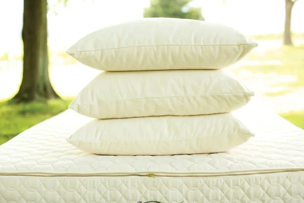 Organic Wool Pillow, Breathable Sleep Support