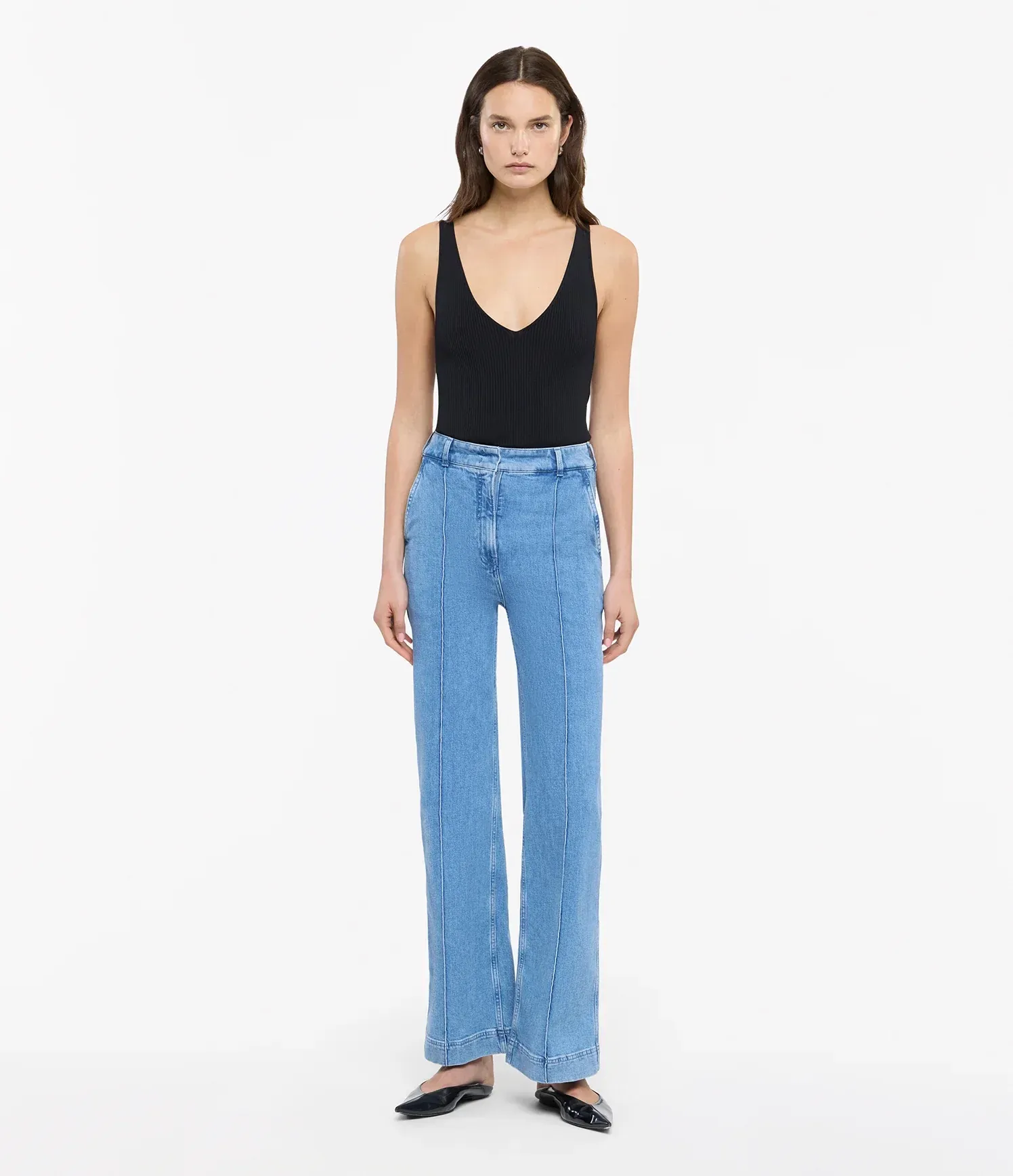 Organic Cotton Italian Denim | High-Waisted