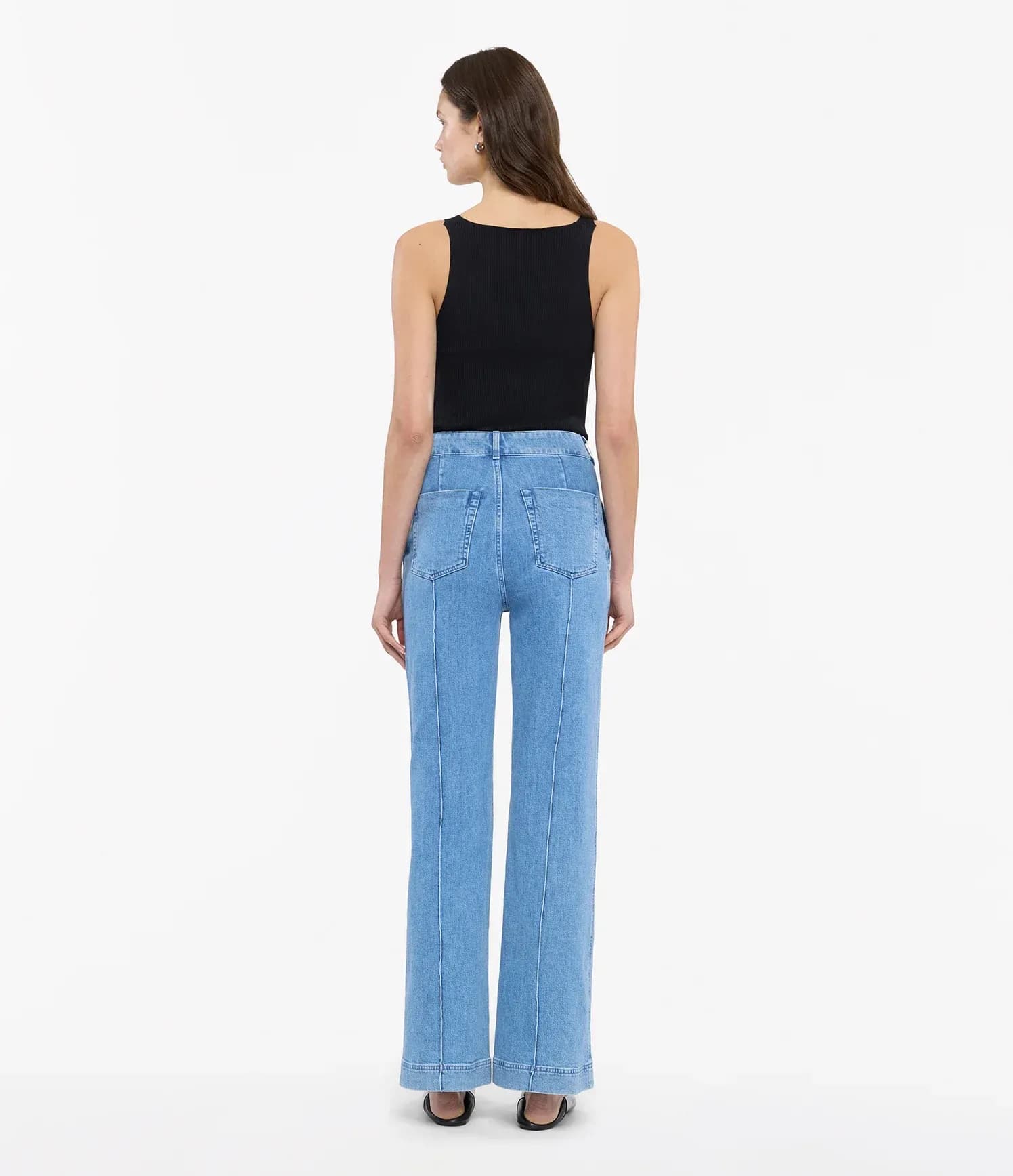 Organic Cotton Italian Denim | High-Waisted