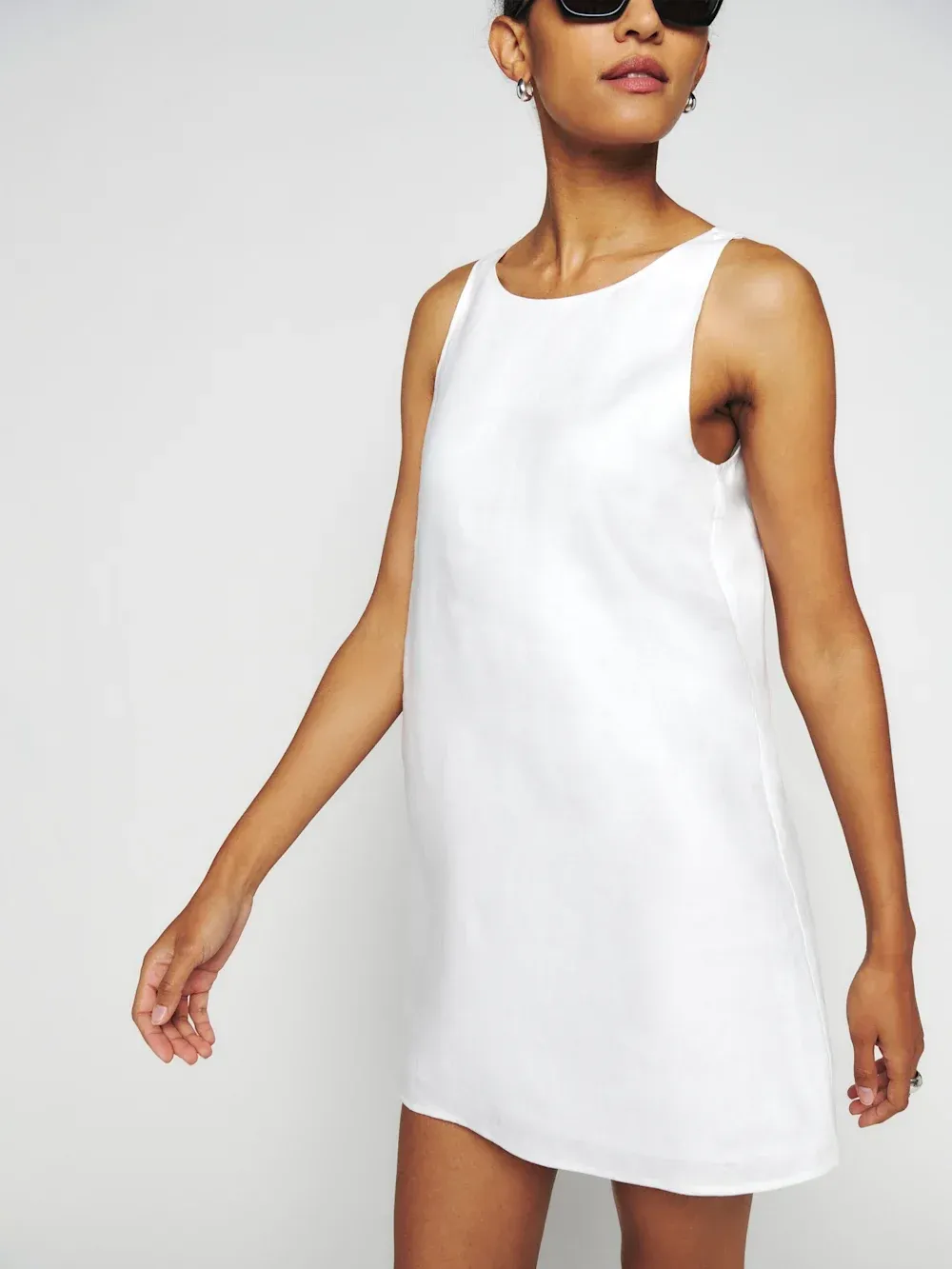 Relaxed Linen Mini Dress