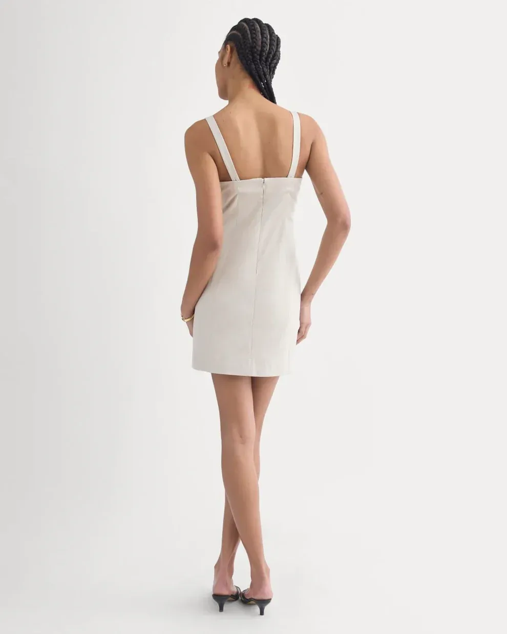 Seamed Mini Dress | Organic Cotton with a Soft Brushed Finish